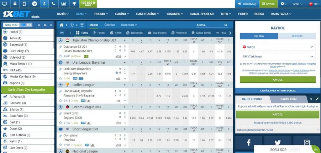 1xBet Promosyon Kodu ve Hoş Geldiniz Bonusu