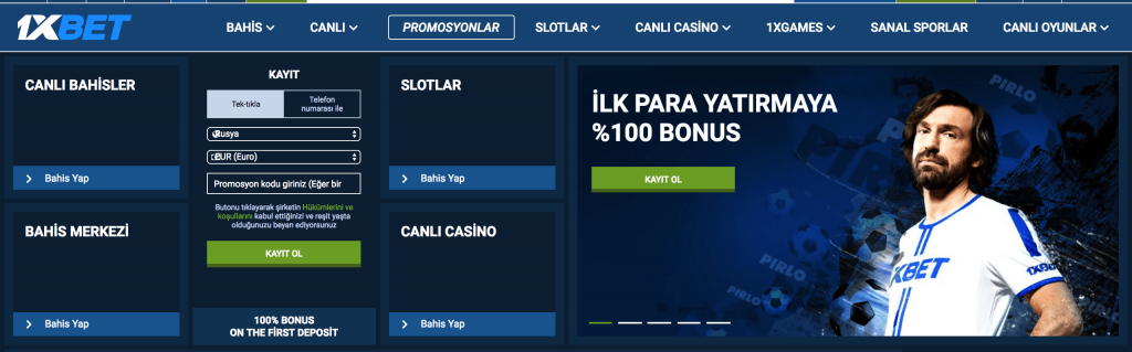 Umman'da 1xBet Kaydı